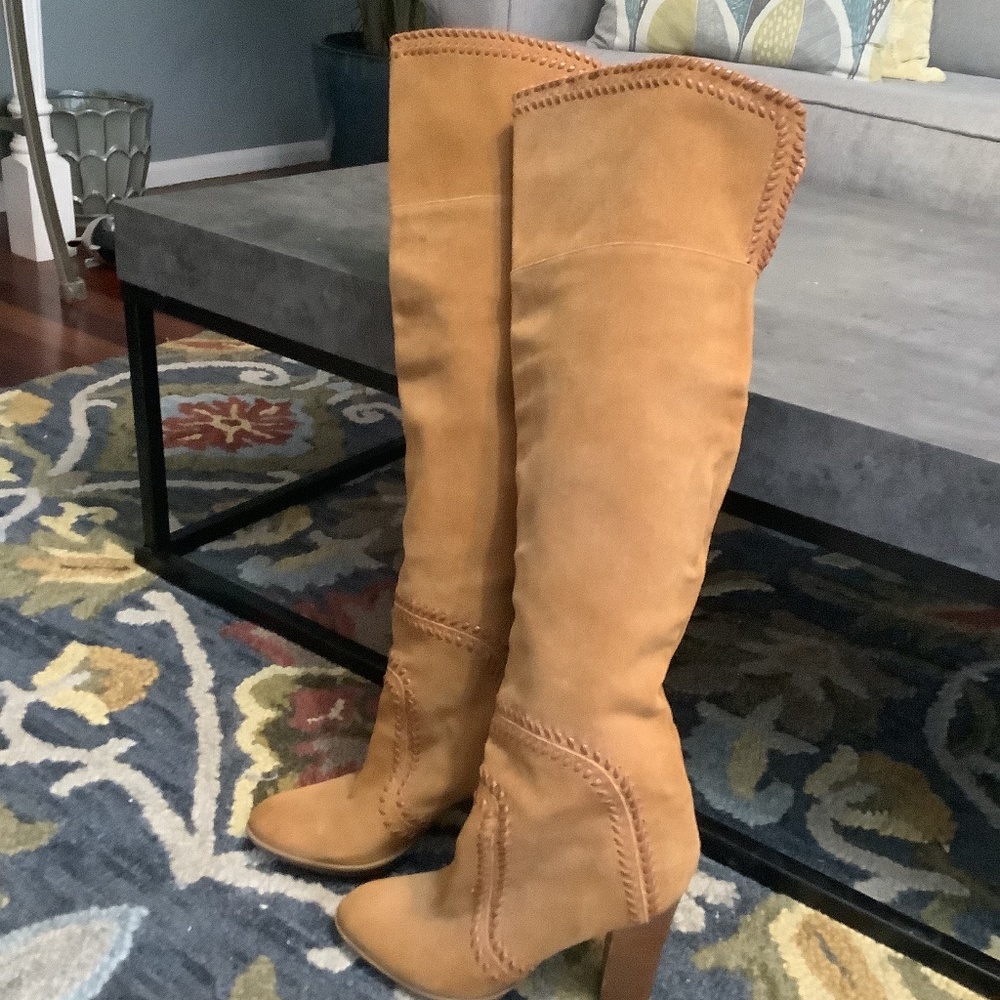 Newport over the knee suede boots size 8.5